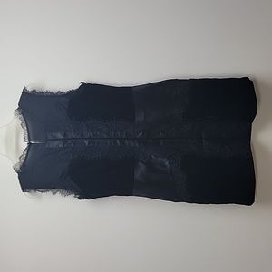 White House Black Market black velet dress size 16